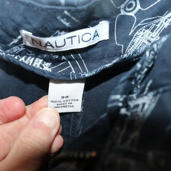 Nautica mens shorts size 34 Chino nice quality dressy casual - Picture 4 of 4